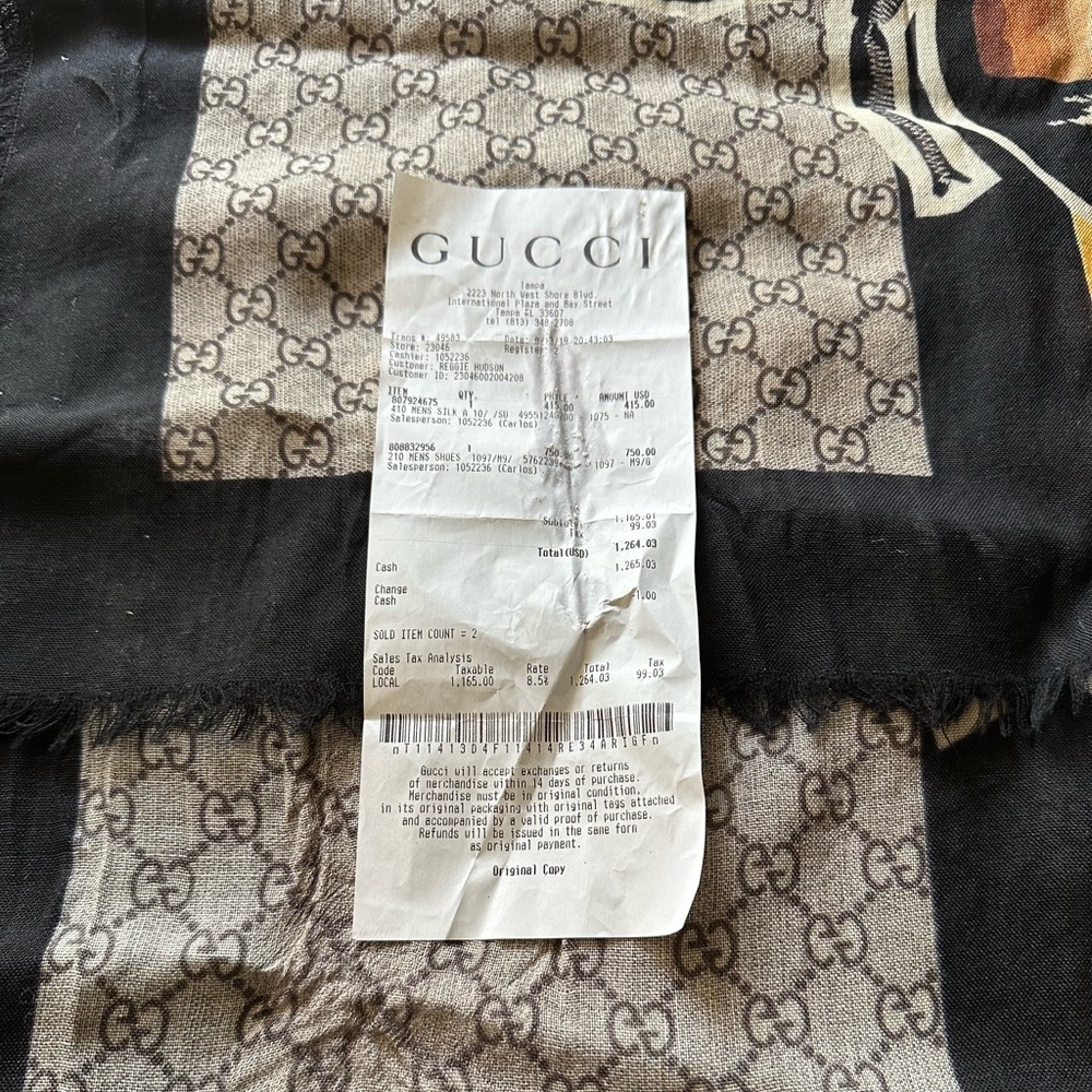 Gucci silk scarf